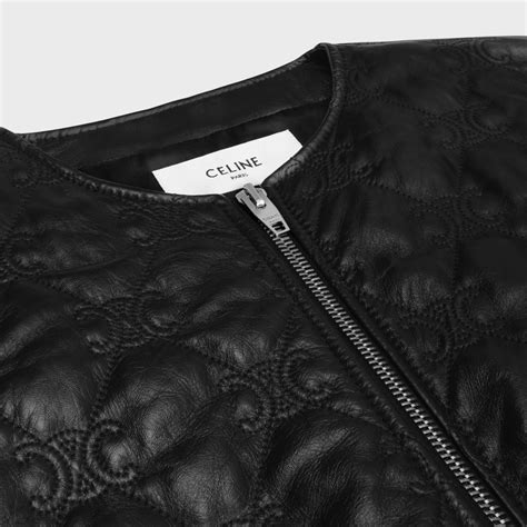 celine bomber women|TRIOMPHE BOMBER JACKET IN SOFT LAMBSKIN.